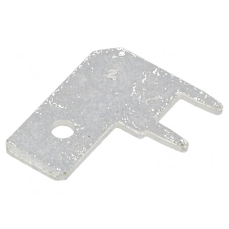 Terminal plat 6,4mm 0,8mm tată THT alamă cositorit | Electronic-mag.ro | Componente Electronice