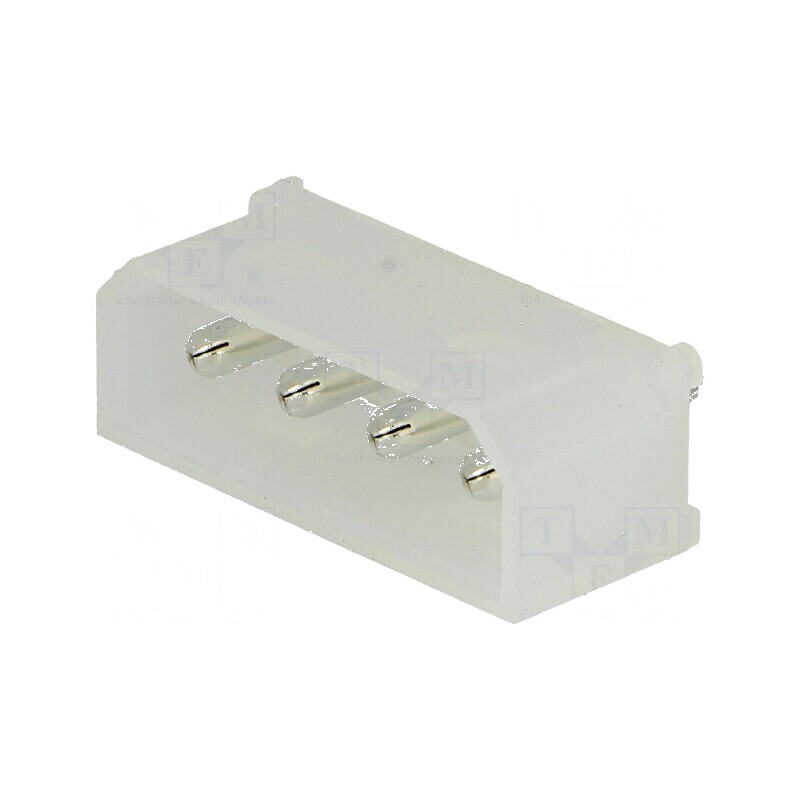 Conector cablu-placă soclu tată PIN 4 THT 6A 250VDC 5,08mm | Electronic-mag.ro | Componente Electronice