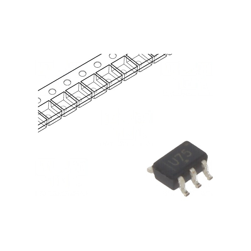 Buffer digital non-inversor CMOS SMD SC70 0,8÷2,7VDC | Electronic-mag.ro | Componente Electronice