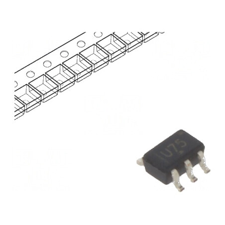 Buffer digital non-inversor CMOS SMD SC70 0,8÷2,7VDC | Electronic-mag.ro | Componente Electronice
