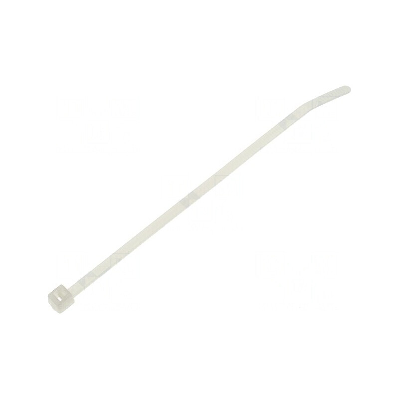 Colier de strângere poliamidă 100mm 2,5mm 80N naturală | Electronic-mag.ro | Componente Electronice