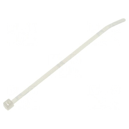 Colier de strângere poliamidă 100mm 2,5mm 80N naturală | Electronic-mag.ro | Componente Electronice