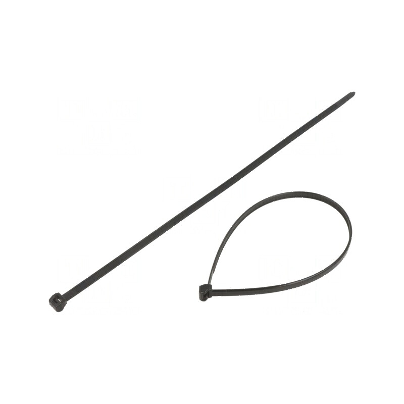 Colier de strângere poliamidă 245mm 4,6mm 225N negru | Electronic-mag.ro | Componente Electronice