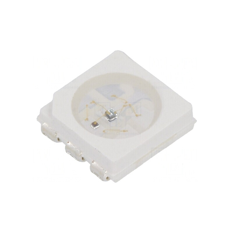 LED galben clipire 150-330mcd 120° 20mA 3-5VDC 5x5x1,5mm | Electronic-mag.ro | Componente Electronice