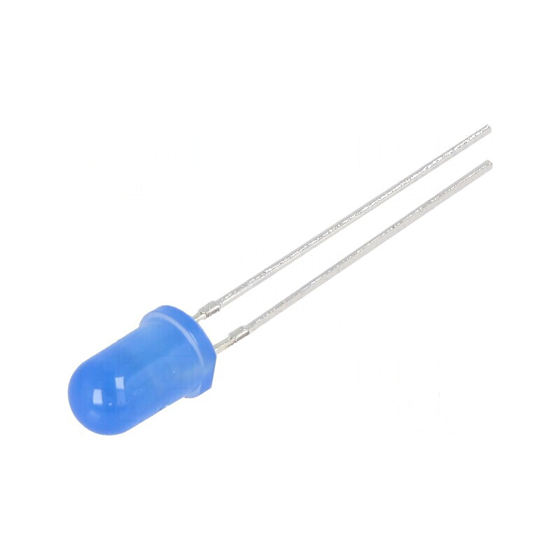 LED 5mm albastru 750-1120mcd 30° convex 3-5V | Electronic-mag.ro | Componente Electronice
