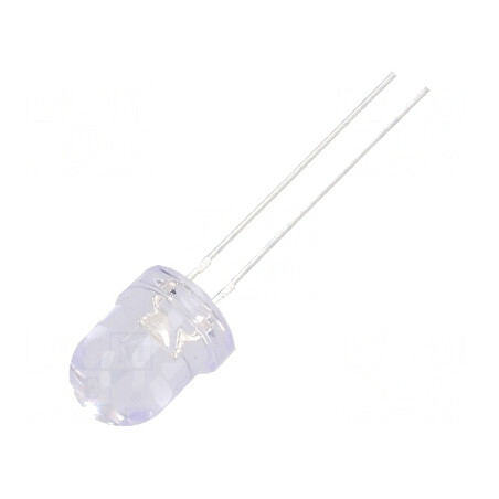 LED 8mm Verde 14400-18000mcd 30° Convex | Electronic-mag.ro | Componente Electronice