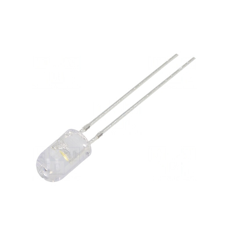 LED 5mm alb cald 18000-22000mcd 30° convex | Electronic-mag.ro | Componente Electronice
