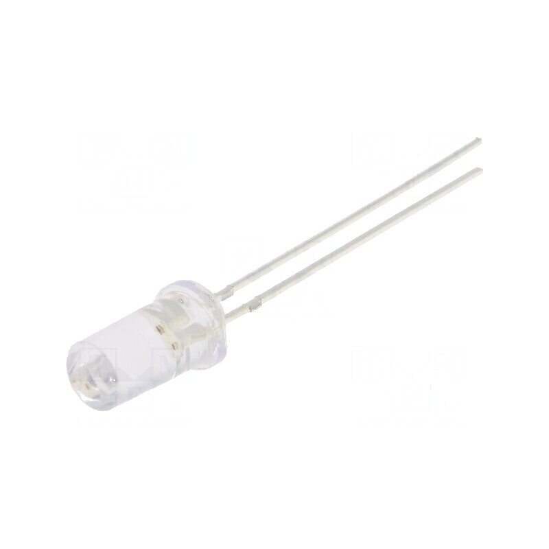 LED 5mm roșie 750-1120mcd 50° plat | Electronic-mag.ro | Componente Electronice