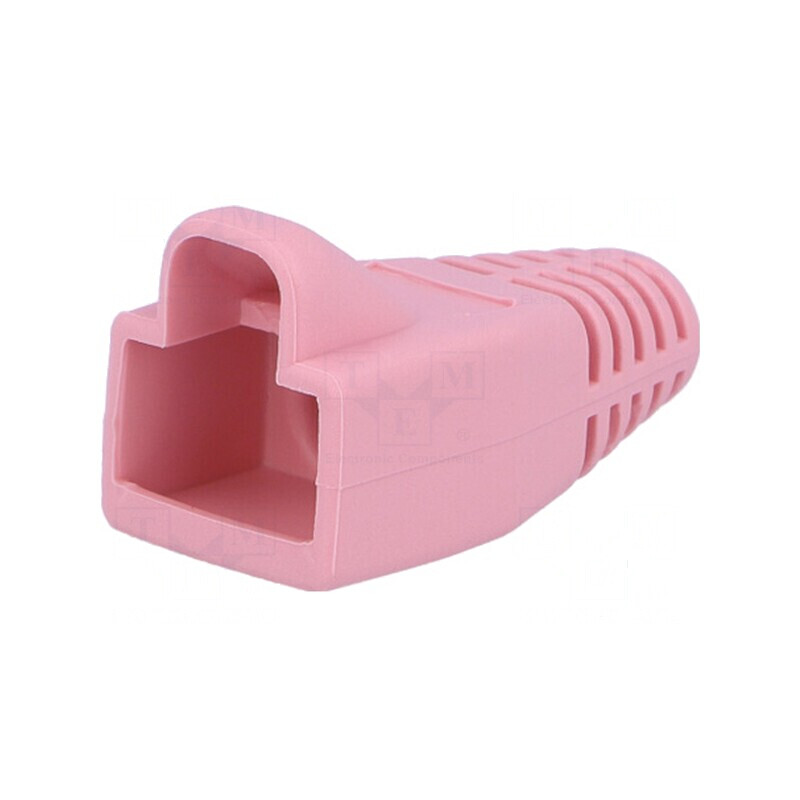 Protecție mufă RJ45 6mm roz | Electronic-mag.ro | Componente Electronice