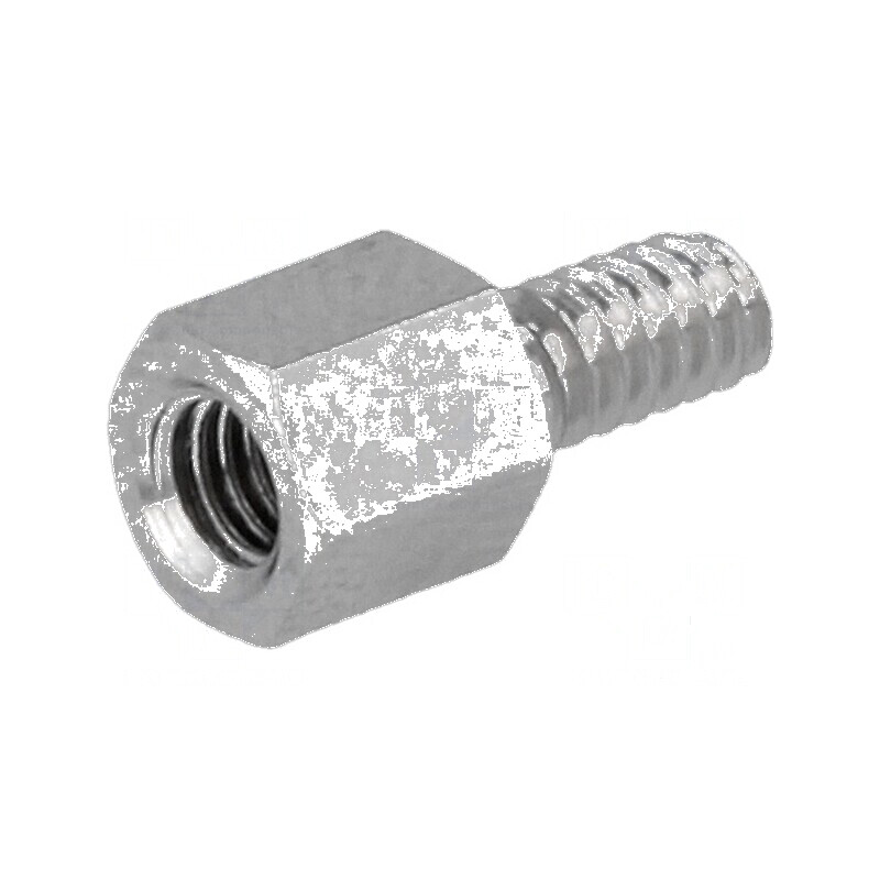Piuliță distanțieră filetată 5mm M3 alamă nichelată | Electronic-mag.ro | Componente Electronice