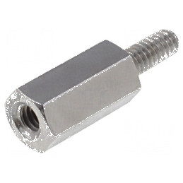 Piuliță distanțieră filetată 6mm M2 | Electronic-mag.ro | Componente Electronice