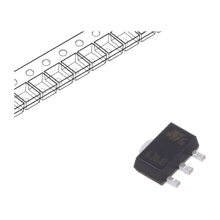 Tranzistor NPN bipolar 60V 3A 1,4W SOT89 | Electronic-mag.ro | Componente Electronice