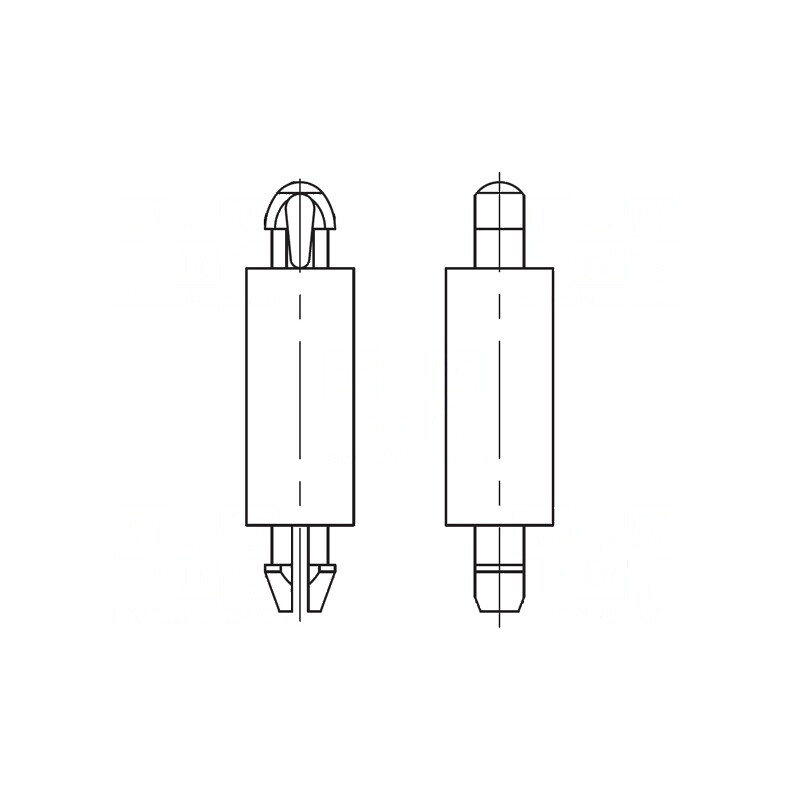Distanțier PCB poliamidă 66 12mm clichet | Electronic-mag.ro | Componente Electronice