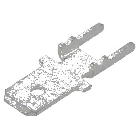 Terminal plat 4,8mm 0,5mm tată THT alamă cositorit drept | Electronic-mag.ro | Componente Electronice