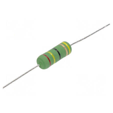 Rezistor bobinat înaltă tensiune THT 24Ω 3W ±5% 300ppm/°C | Electronic-mag.ro | Componente Electronice
