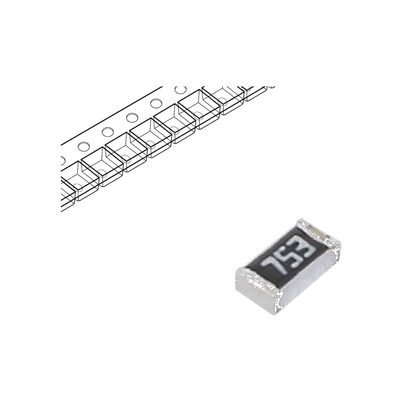 Rezistor SMD 0603 75kΩ 100mW ±0,1% -55÷155°C | Electronic-mag.ro | Componente Electronice