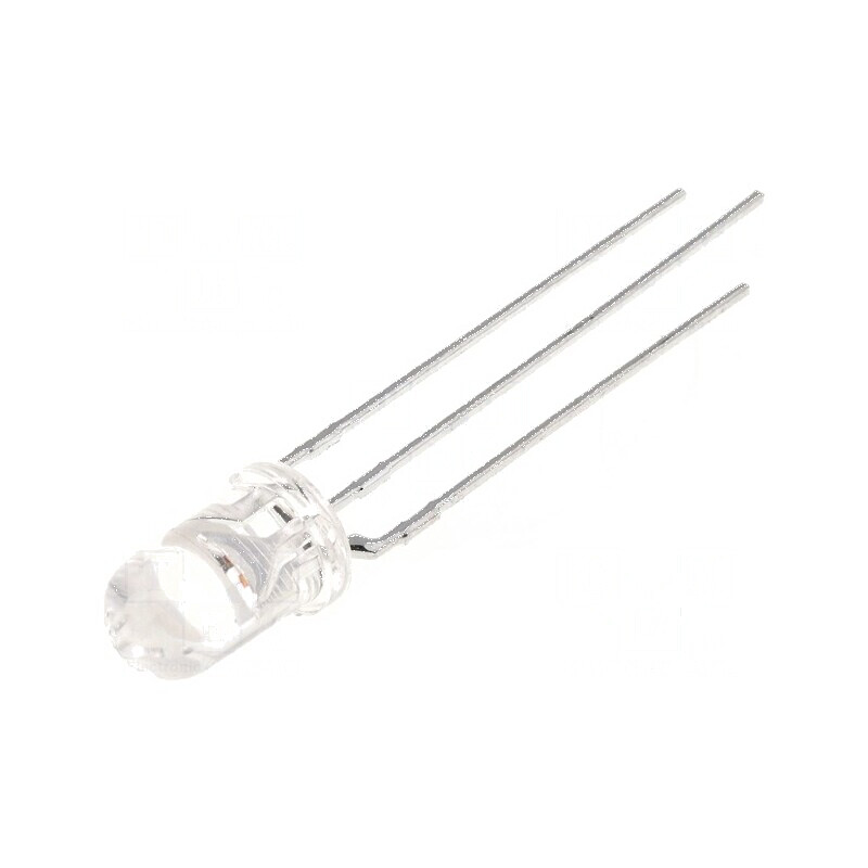 LED 5mm roșie/verde 24° convex nr. term 3 | Electronic-mag.ro | Componente Electronice