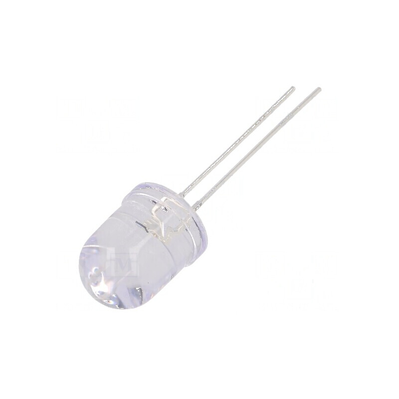 LED 10mm Albastru 6500mcd 30° Convex | Electronic-mag.ro | Componente Electronice