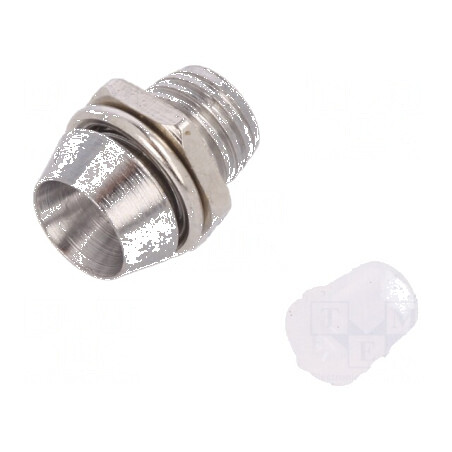 Montură LED 3mm crom metal încastrat | Electronic-mag.ro | Componente Electronice