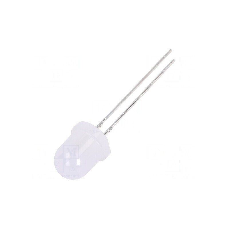 LED 8mm alb rece 5800-7000mcd 30° convex | Electronic-mag.ro | Componente Electronice