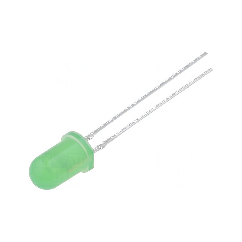 LED 5mm verde 68-90mcd 60° convex | Electronic-mag.ro | Componente Electronice