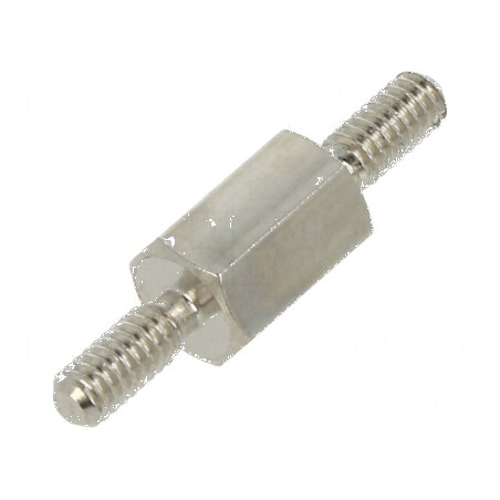 Piuliță distanțieră filetată 6mm M2 hexagonală | Electronic-mag.ro | Componente Electronice