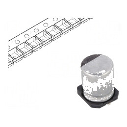 Condensator electrolitic SMD 220uF 16V 6,3x7,7mm ±20% | Electronic-mag.ro | Componente Electronice