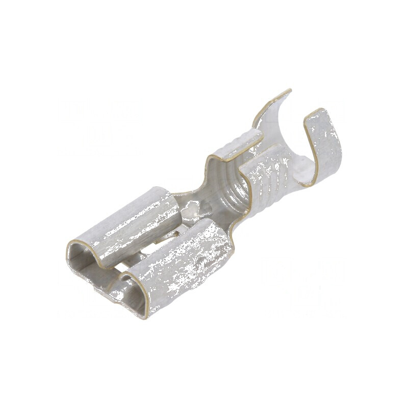 Terminal plat 6,3mm mamă 4÷6mm2 crimpat pe cablu drept | Electronic-mag.ro | Componente Electronice