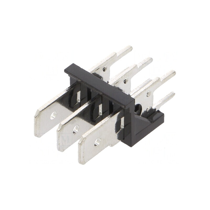 Conector spadă 6,3mm THT 250V drept Raster 5,08mm | Electronic-mag.ro | Componente Electronice