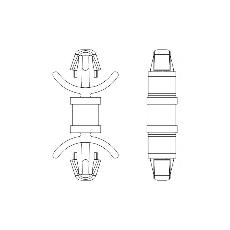 Distanțier PCB Poliamidă 66 22,2mm Clichet | Electronic-mag.ro | Componente Electronice