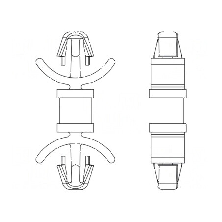 Distanțier PCB Poliamidă 66 22,2mm Clichet | Electronic-mag.ro | Componente Electronice
