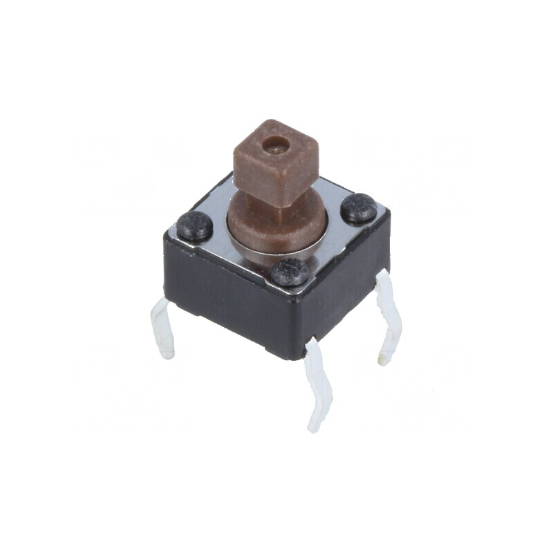 Microîntrerupător TACT SPST-NO 0,05A/12VDC THT | Electronic-mag.ro | Componente Electronice