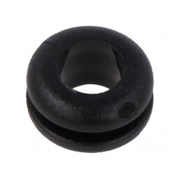 Manșon negru 9mm Øorif, 6mm Øorif, grosime max. 1,5mm | Electronic-mag.ro | Componente Electronice