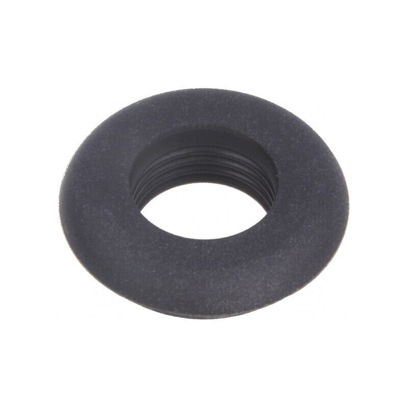 Manşon din gumă neagră Ø 13,8mm Ø orificiu 11,2mm | Electronic-mag.ro | Componente Electronice