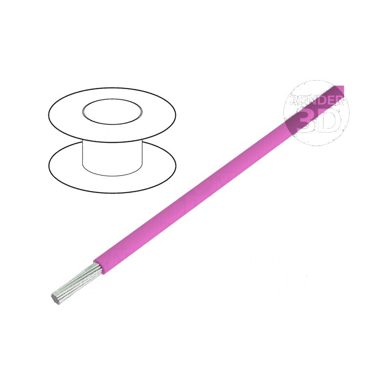 Cablu LiYv 0,14mm2 PVC roz 500V 100m Clasa 5 | Electronic-mag.ro | Componente Electronice