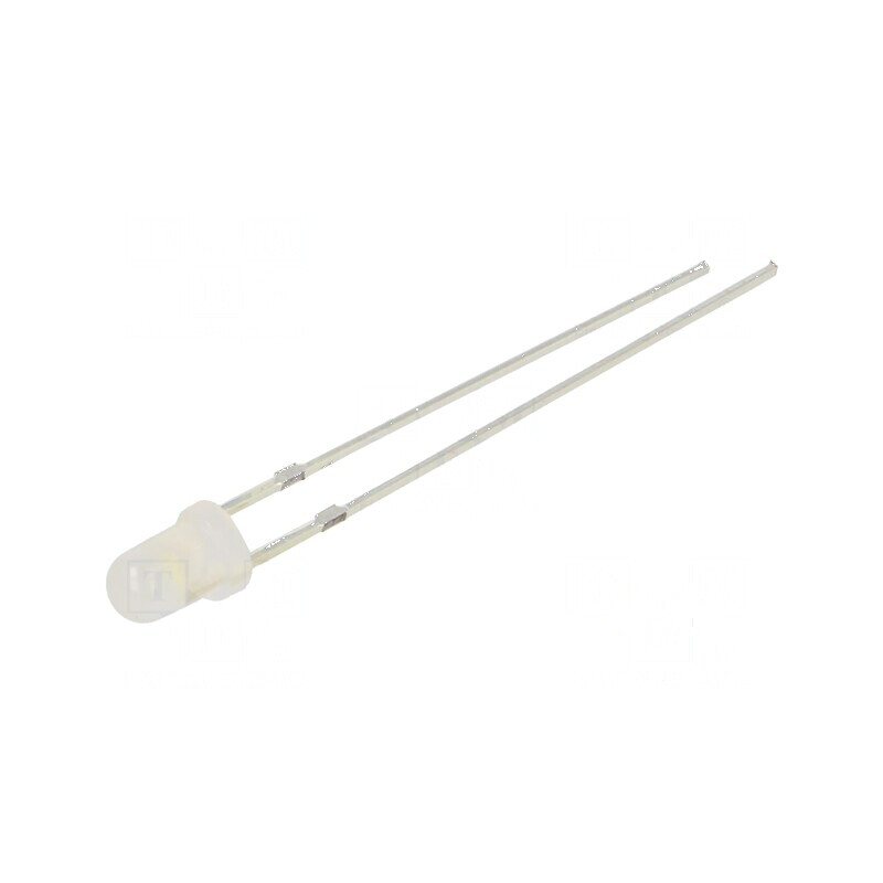 LED 3mm Alb Rece 330-500mcd 60° Convex 102mW | Electronic-mag.ro | Componente Electronice