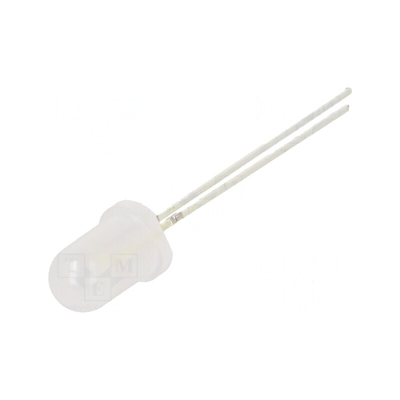 LED 5mm Alb Rece 500-750mcd 60° Convex 102mW | Electronic-mag.ro | Componente Electronice