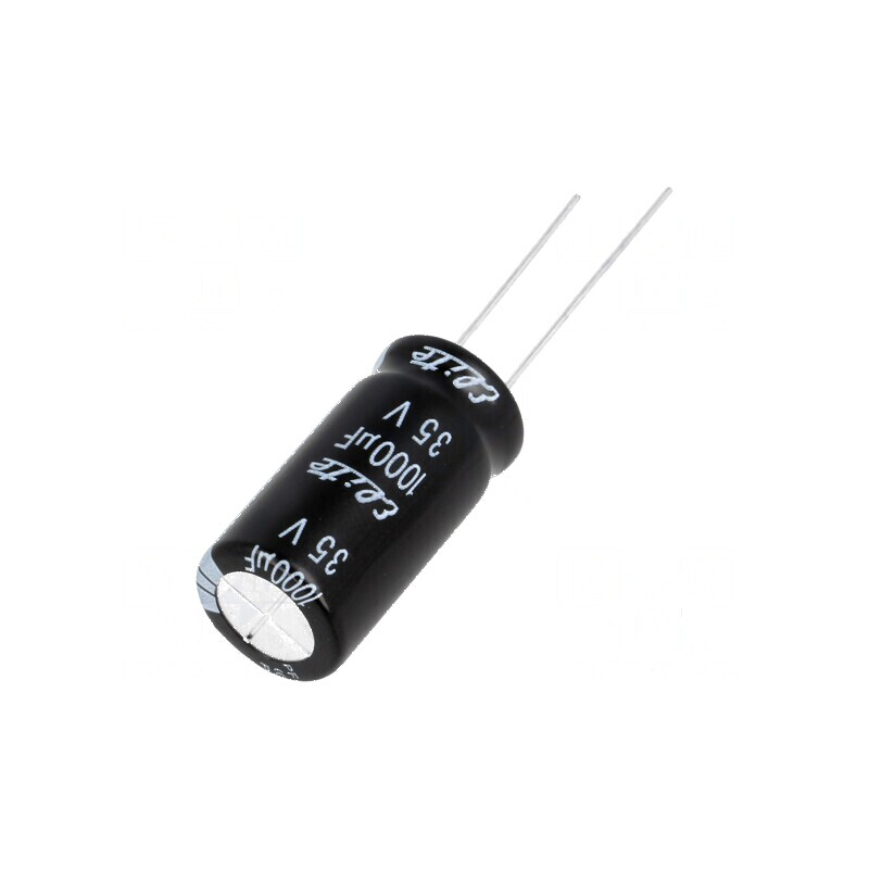 Condensator electrolitic THT 1000uF 35V Ø12,5x25mm ±20% | Electronic-mag.ro | Componente Electronice