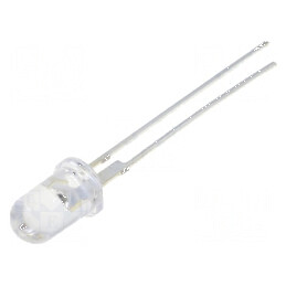 LED 5mm roșie 60000-75000mcd 15° convex | Electronic-mag.ro | Componente Electronice