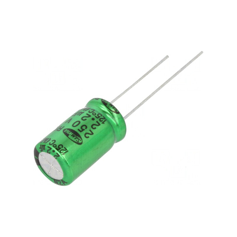 Condensator electrolitic THT 2,2uF 250V 10x16mm ±20% | Electronic-mag.ro | Componente Electronice