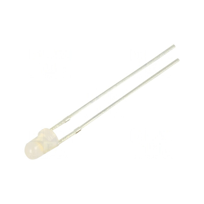 LED 3mm alb cald 220-330mcd 60° convex 102mW | Electronic-mag.ro | Componente Electronice