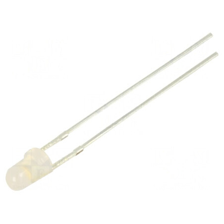 LED 3mm alb cald 220-330mcd 60° convex 102mW | Electronic-mag.ro | Componente Electronice