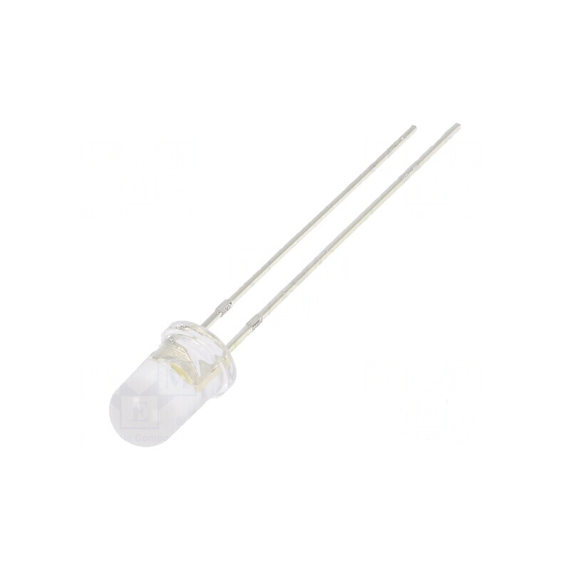 LED 5mm Alb Cald 3000-4200mcd 100° Convex | Electronic-mag.ro | Componente Electronice