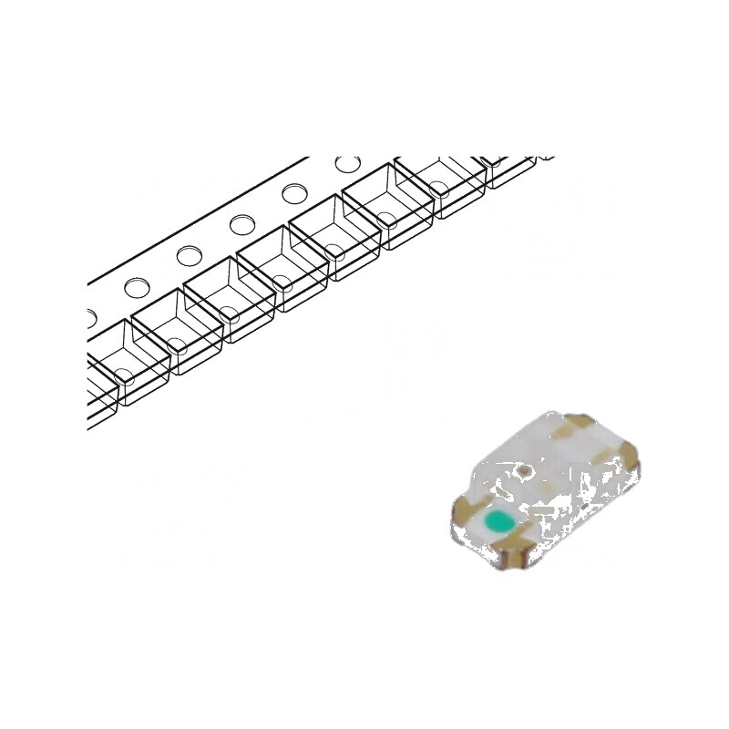 LED SMD 1206 roșie/verde 3,2x1,6x0,95mm 120° 5mA - iluminare eficientă | Electronic-mag.ro | Componente Electronice