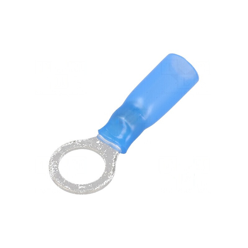 Vârf inelar M8 Ø 8,4mm cablu 1,5-2,5mm2 crimpat albastru | Electronic-mag.ro | Componente Electronice