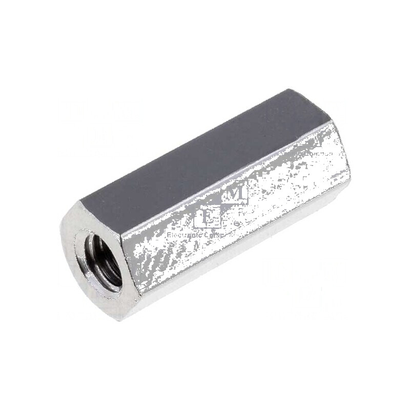 Piuliță distanțieră filet M3 12mm alamă nichelată | Electronic-mag.ro | Componente Electronice Piuliță distanțieră filet M3 12mm alamă nichelată | Electronic-mag.ro | Componente Electronice