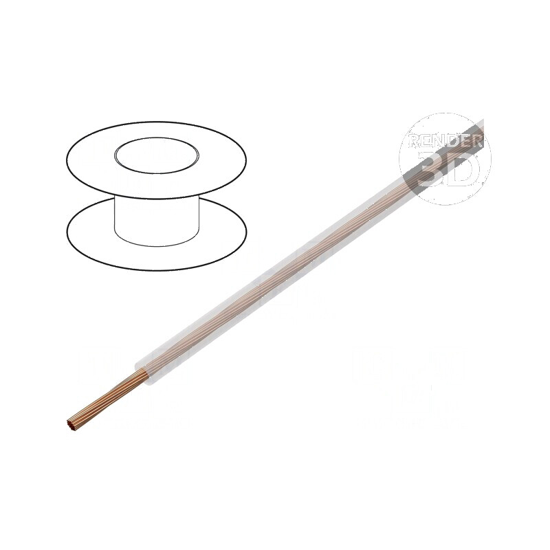 Cablu TLY litat 0,12mm2 PVC transparent 150V 300V 200m | Electronic-mag.ro | Componente Electronice