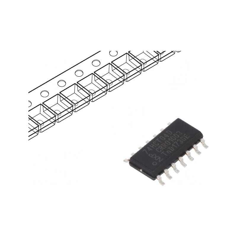 IC digital NOT 6 CMOS TTL SMD SO14 4,5-5,5VDC | Electronic-mag.ro | Componente Electronice