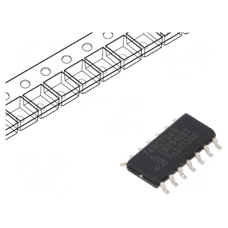 IC digital NOT 6 CMOS TTL SMD SO14 4,5-5,5VDC | Electronic-mag.ro | Componente Electronice