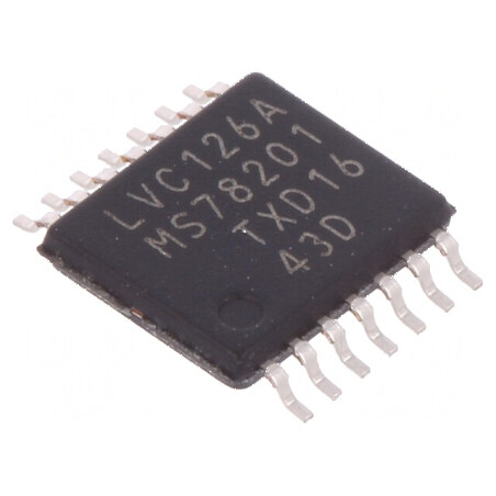 Buffer digital non-inversor IC declanșator linie 4 Ch SMD | Electronic-mag.ro | Componente Electronice